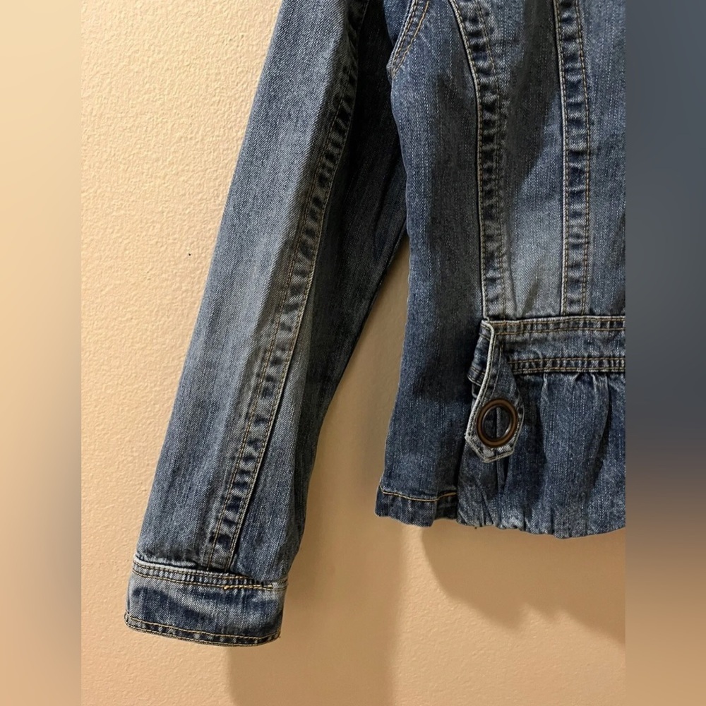 LA Girls Women’s Denim Jeans Blue Jacket Size 15 - Picture 9 of 12